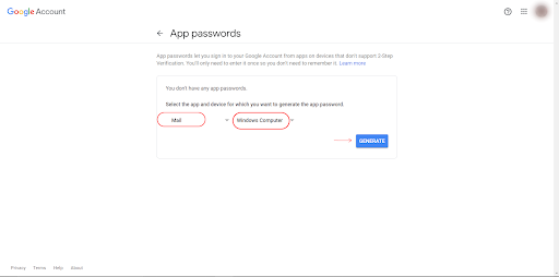 How to generate an app password?